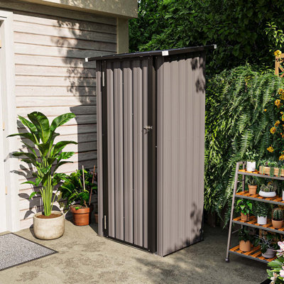 JolyDale 3' x2' Outdoor Metal Lean To Shed & Reviews | Wayfair